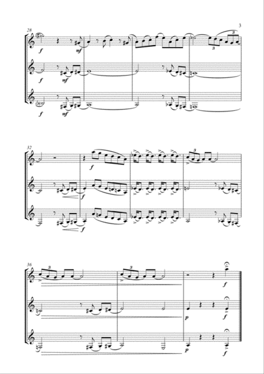 The Pink Panther from THE PINK PANTHER Woodwind Ensemble scores gallery preview page 4