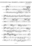 INVENCÓN PARA TROMPETA, CORNO Y TROMBÓN
