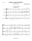 Four Sacred Motets for Trombone Quartet Ensemble