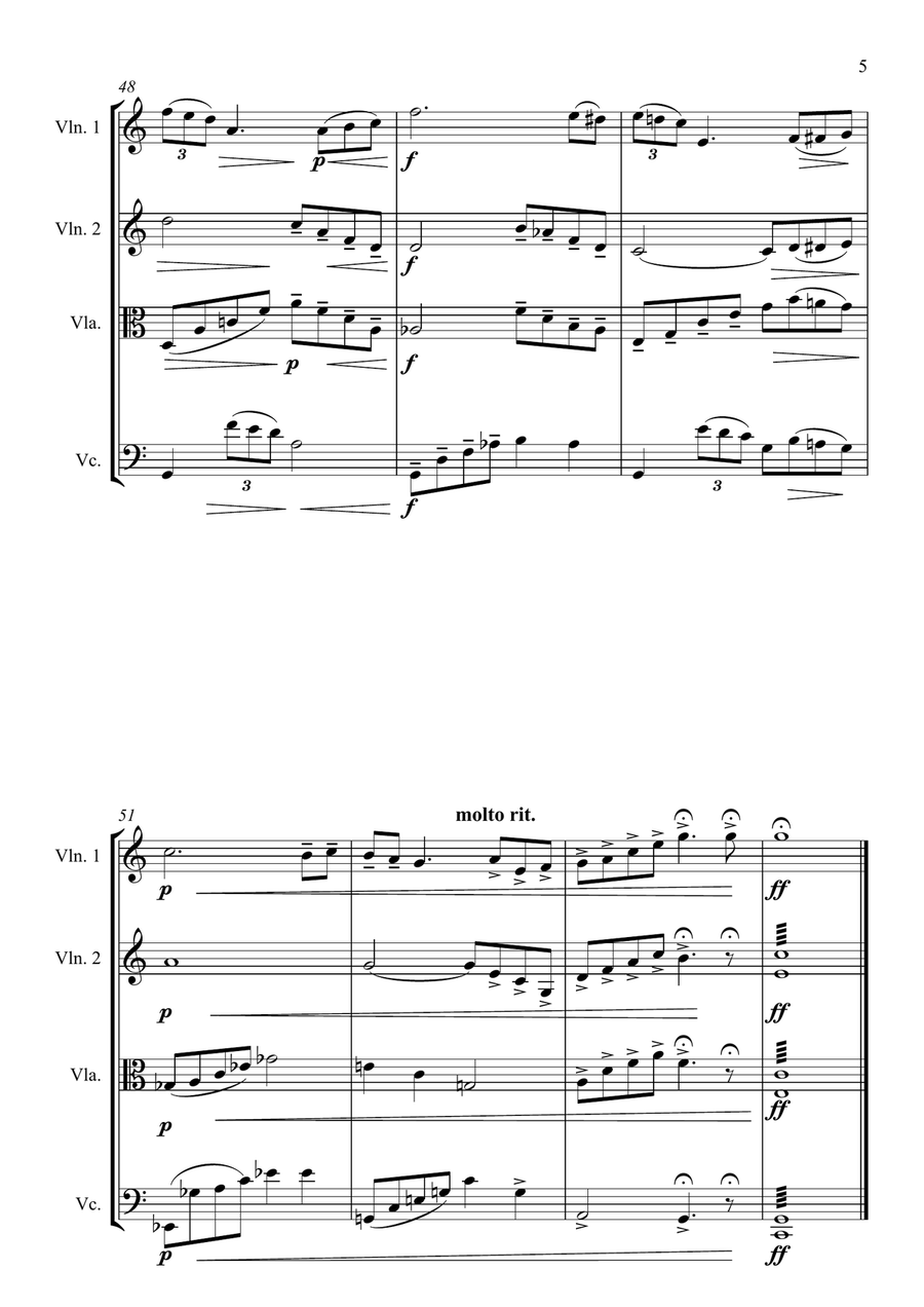 F. Lehár - Dein ist mein ganzes Herz String Quartet scores gallery preview page 5
