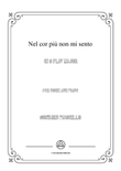 Paisiello-Nel cor più non mi sento in G flat Major,for Voice and Piano