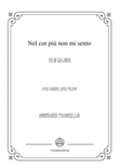 Paisiello-Nel cor più non mi sento in D Major,for Voice and Piano