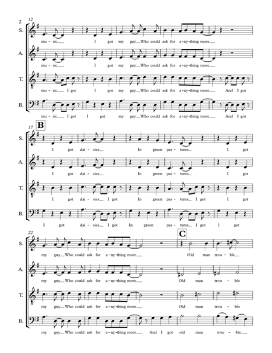 I Got Rhythm 4-Part scores gallery preview page 2