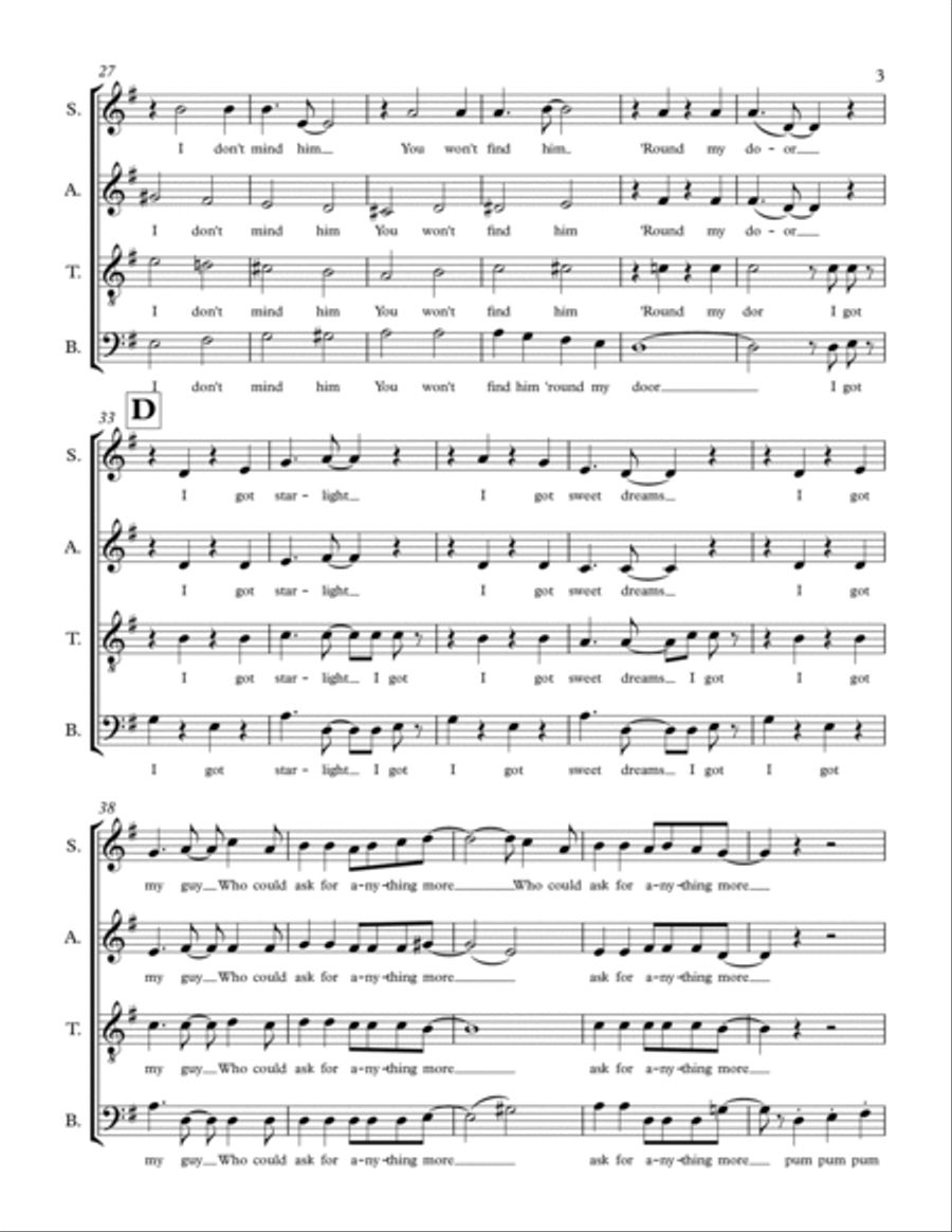 I Got Rhythm 4-Part scores gallery preview page 3