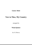 Vow to Thee, My Country (Wind Quintet)
