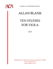 [Blank] Ten Studies for Viola