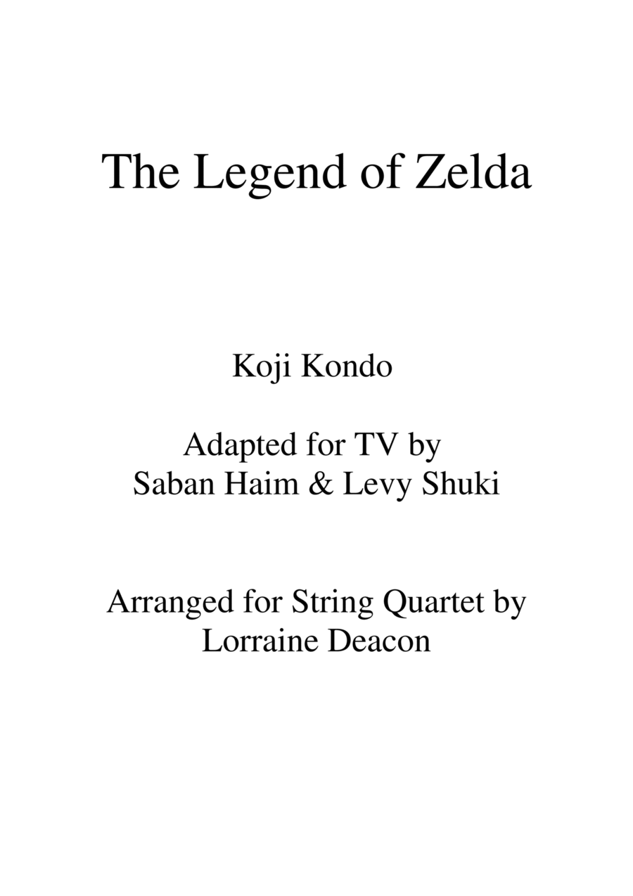 The Legend Of Zelda String Quartet scores gallery preview page 1