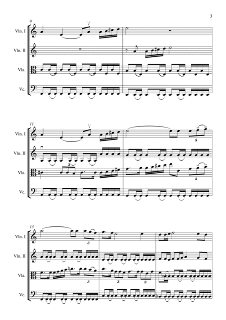 The Legend Of Zelda String Quartet scores gallery preview page 3