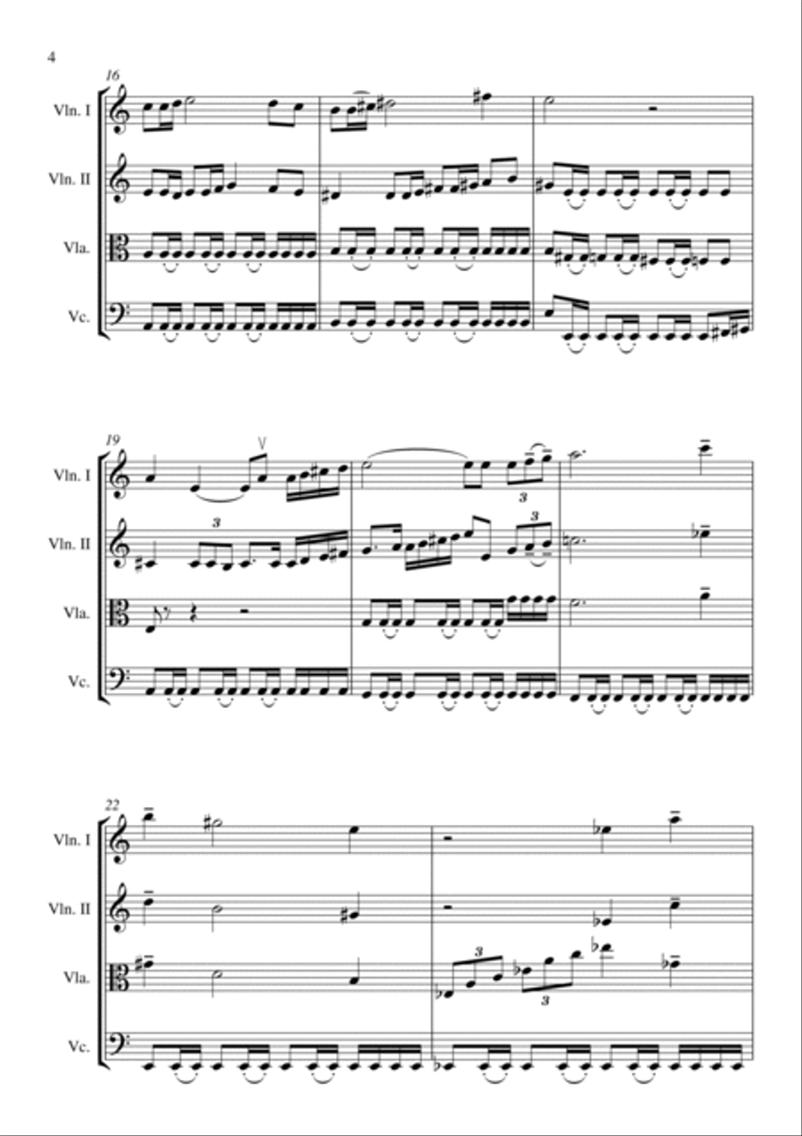 The Legend Of Zelda String Quartet scores gallery preview page 4