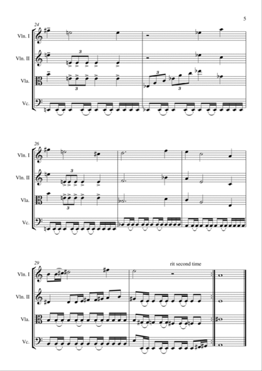 The Legend Of Zelda String Quartet scores gallery preview page 5