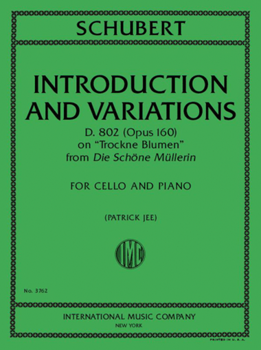 Introduction And Variations, D. 802 (Opus 160), On Trockne Blumen From Die Schone Mullerin