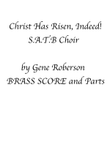 Christ Is Risen Indeed BRASS with SATB mini preview