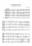 Wedding March for String Quartet - Mendelssohn mini preview