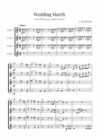 Wedding March for Violin Quartet - Mendelssohn mini preview