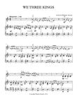 WE THREE KINGS FOR VIOLIN AND PIANO