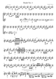 Etude No. 1 for guitar