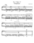 No. 1 Opus 17 - 'Chopinaise'