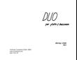 [Childs] Duo for Flute and Bassoon