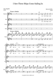 I Saw Three Ships (SATB version)
