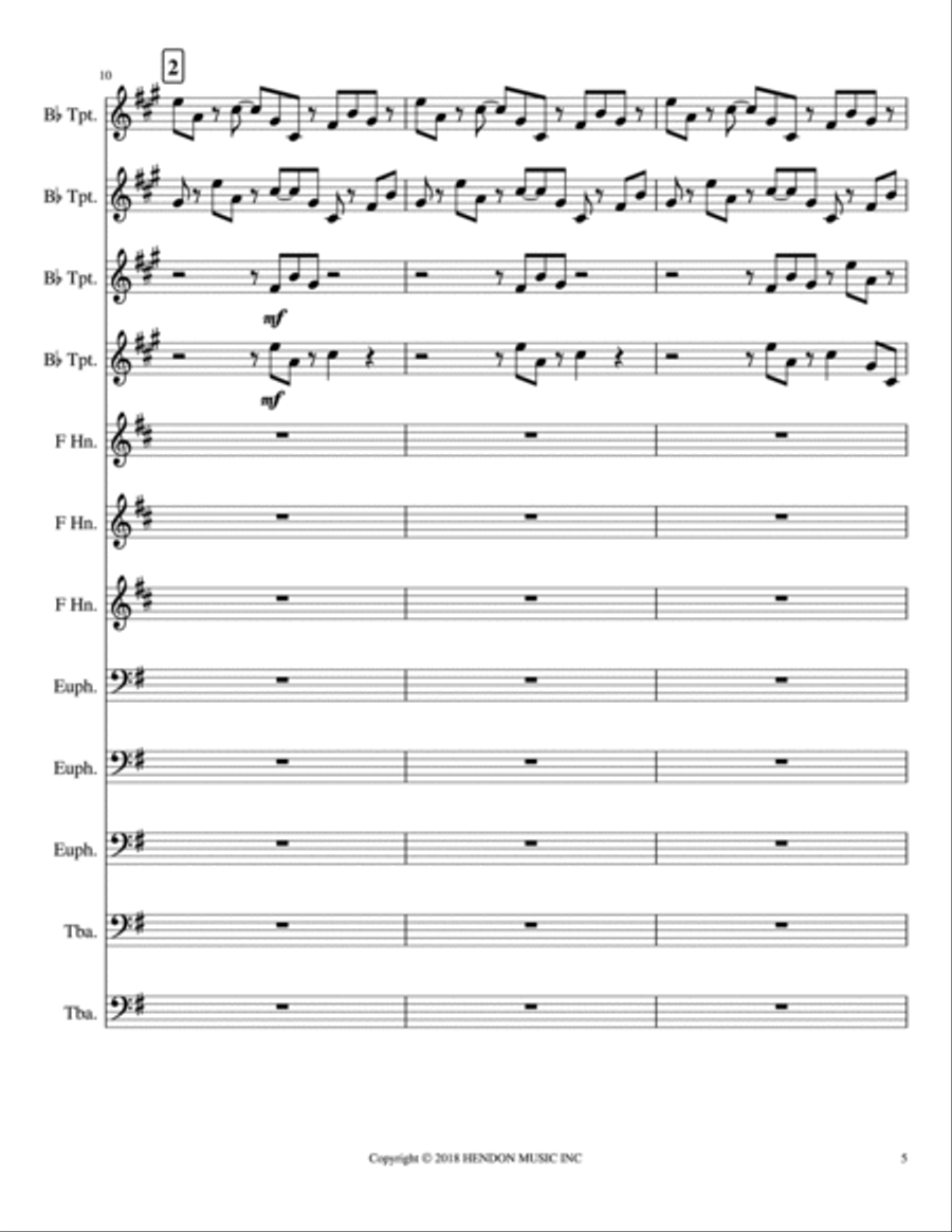 Electric Counterpoint (ens) Brass Ensemble scores gallery preview page 5