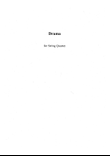 Drama, for string quartet