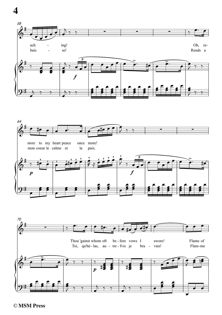 Auber-Flamme Vengeresse,from'Le Domino Noir',in a minor,for Voice and Piano Piano, Vocal scores gallery preview page 6