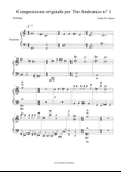 Composizione originale per Tito Andronico n° 1