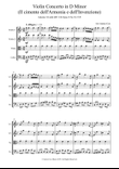 Violin Concerto in G Minor - (String Quartet) - Antonio Vivaldi (RV 236 Opus 8 No 9)