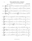 Chi la gagliarda (Whoever wants to learn the galliard) arranged for saxophone quartet