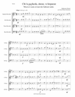 Chi la gagliarda (Whoever wants to learn the galliard) arranged for recorder quartet
