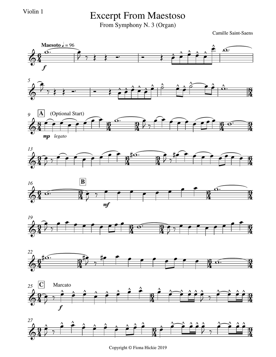 Excerpt From Maestoso Excerpt From Maestoso String Quartet scores gallery preview page 5