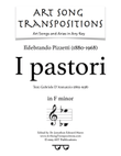 PIZZETTI: I pastori (transposed to F minor)