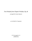 Five Preludes from Chopin's Op. 28