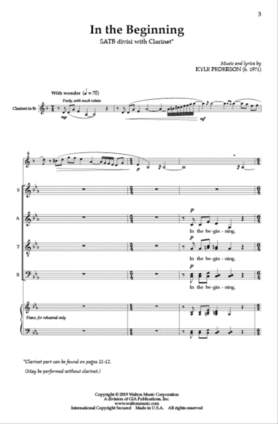In the Beginning In the Beginning Divisi scores gallery preview page 2