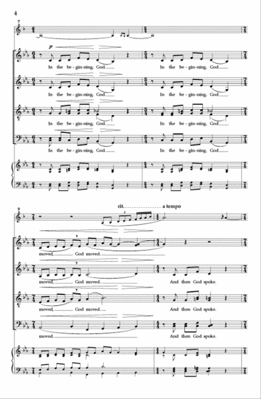 In the Beginning In the Beginning Divisi scores gallery preview page 3