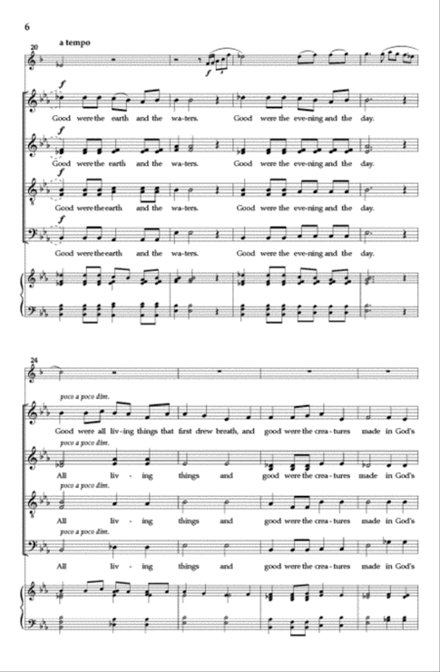 In the Beginning In the Beginning Divisi scores gallery preview page 5