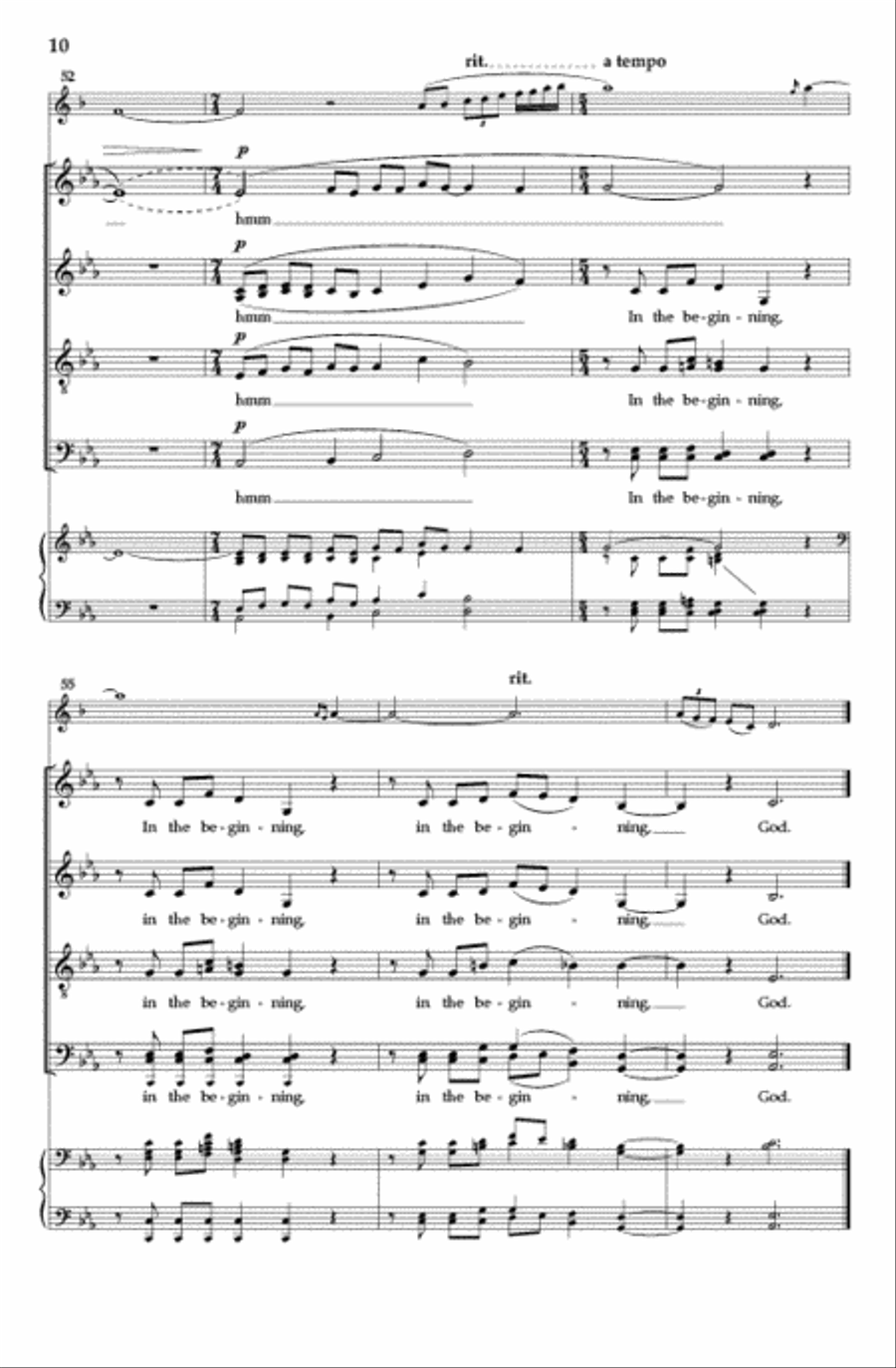 In the Beginning In the Beginning Divisi scores gallery preview page 9