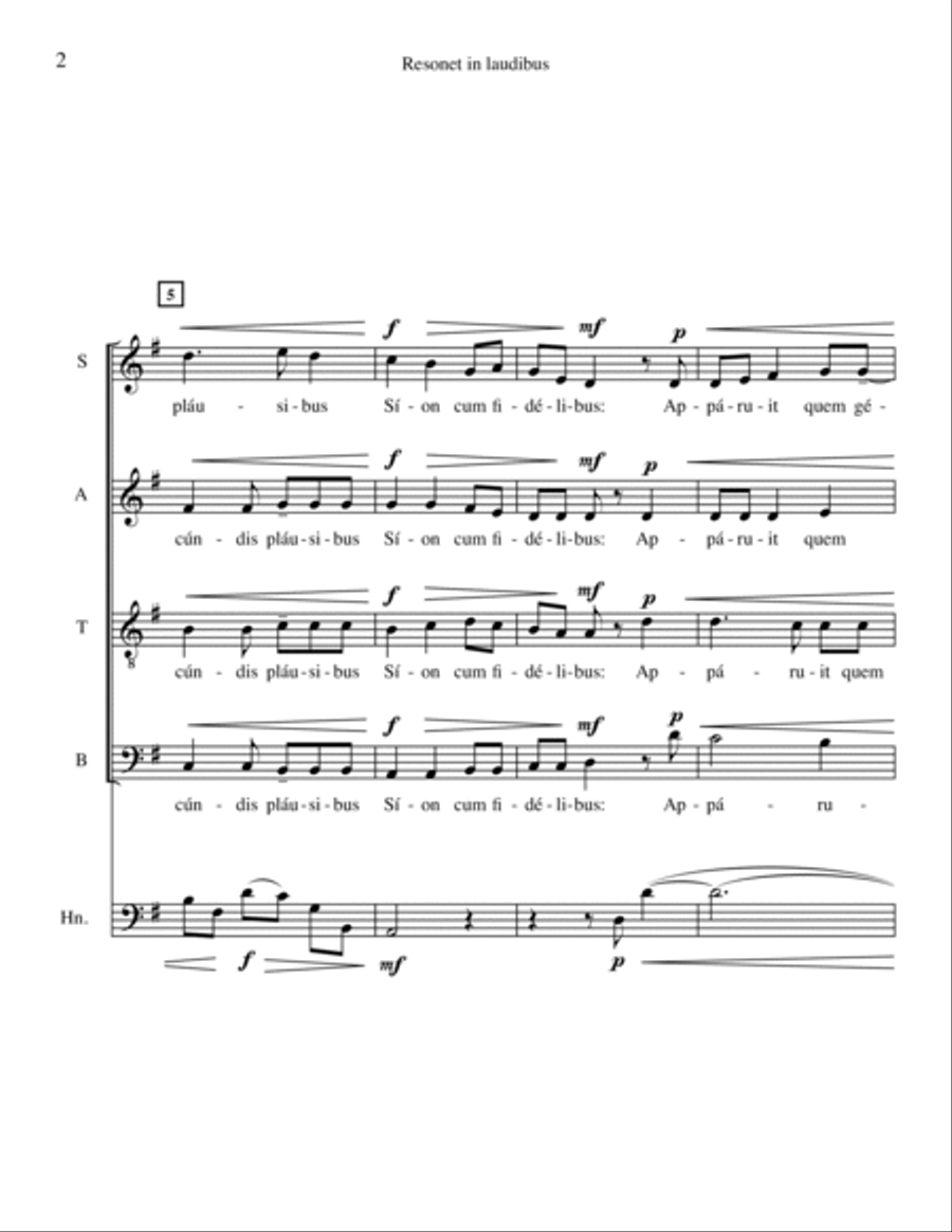 Resonet in laudibus Resonet in laudibus 4-Part scores gallery preview page 4
