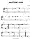 Bourree In D Minor