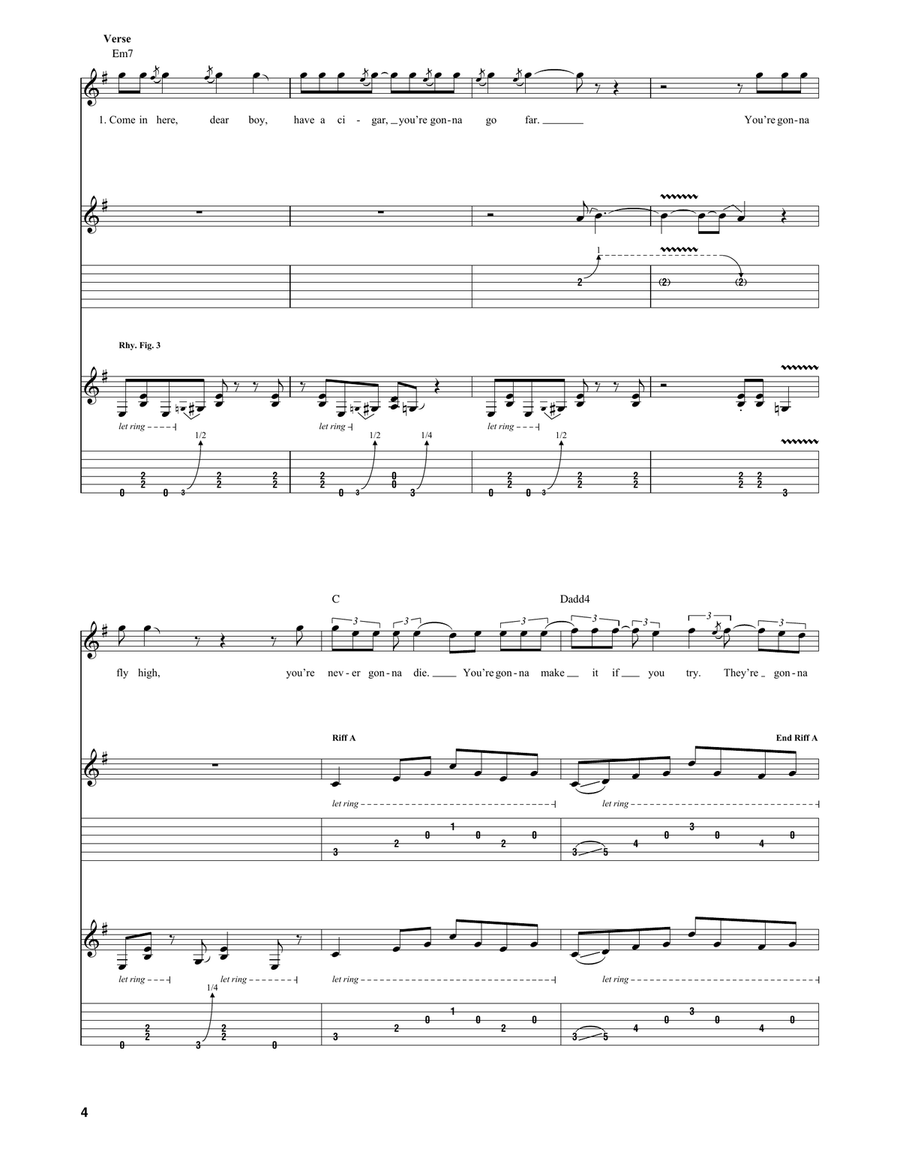 Have A Cigar Have A Cigar Acoustic Guitar scores gallery preview page 4