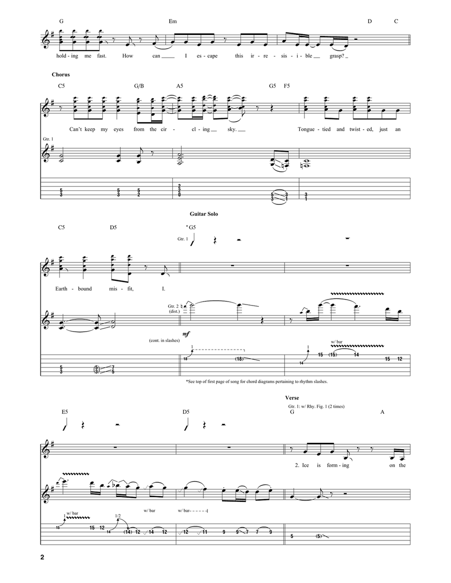 Learning To Fly Learning To Fly Acoustic Guitar scores gallery preview page 2