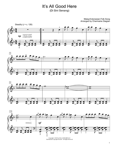 It's All Good Here (Di Sini Senang) (arr. Charmaine Siagian)