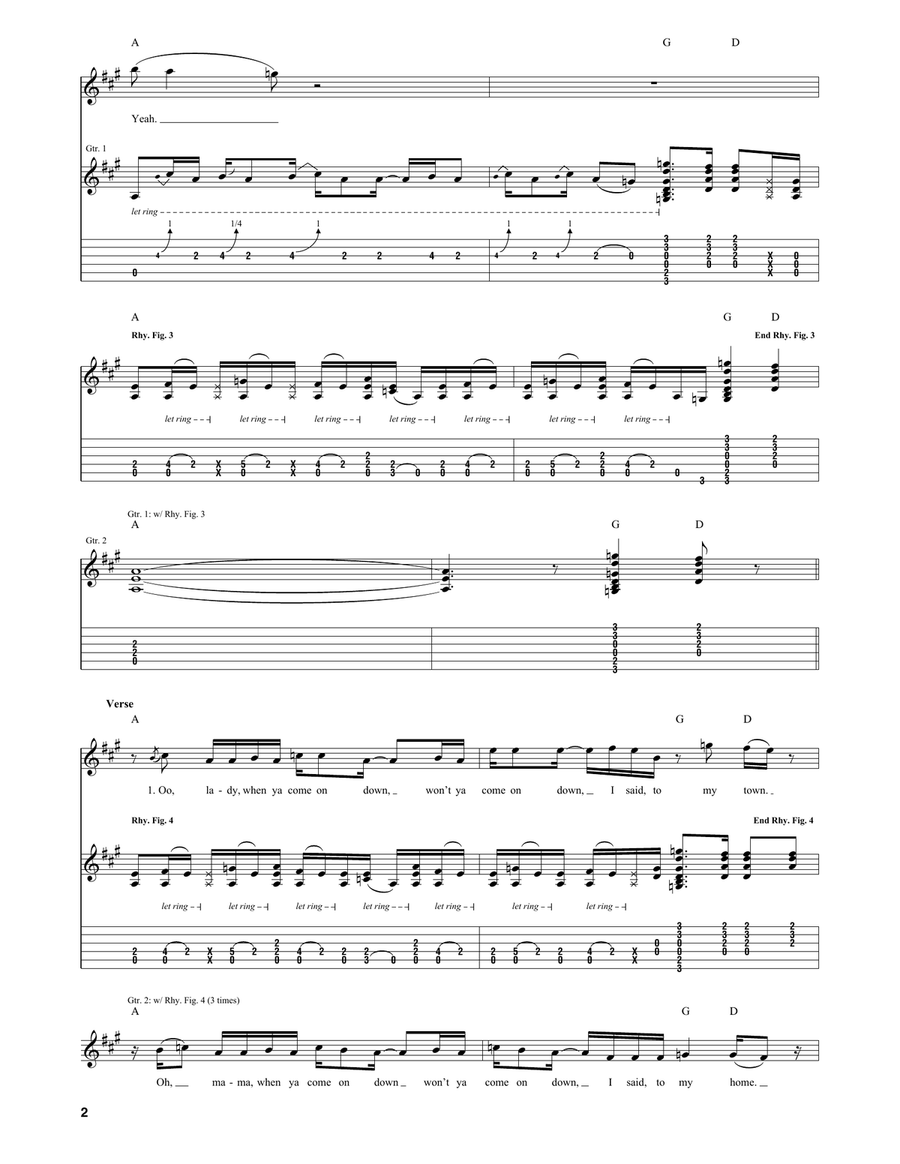 Safari Song Safari Song Guitar Tablature scores gallery preview page 2