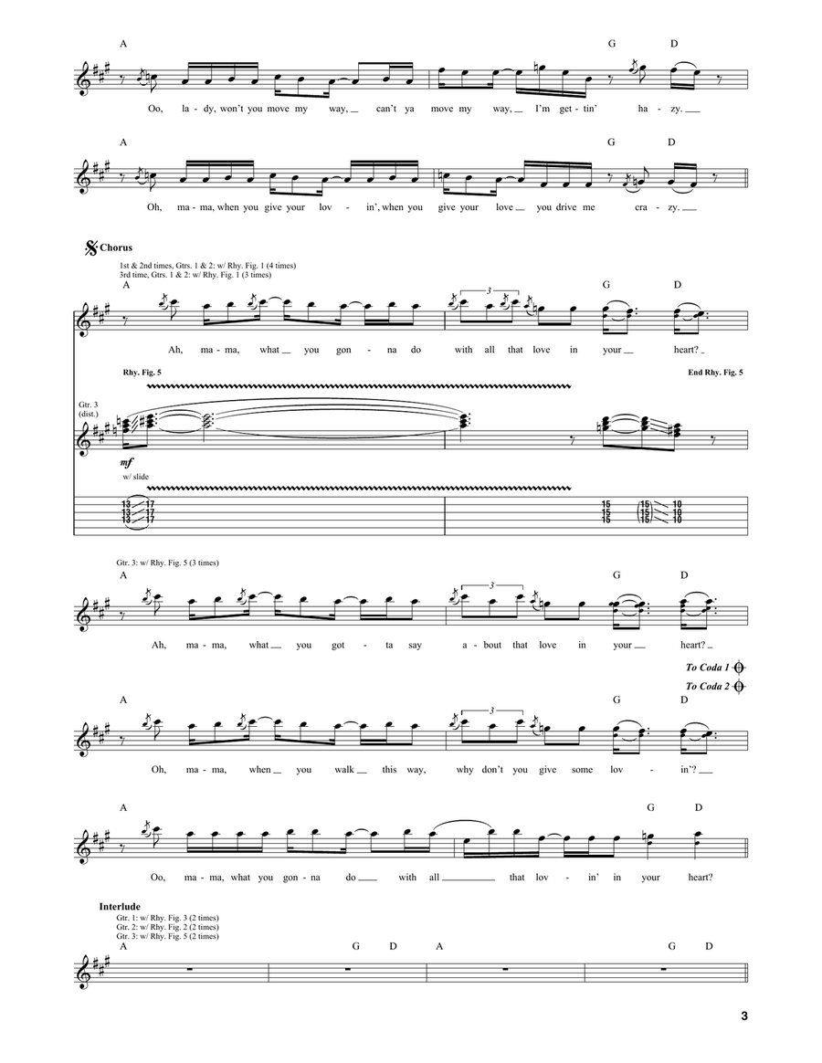 Safari Song Safari Song Guitar Tablature scores gallery preview page 3