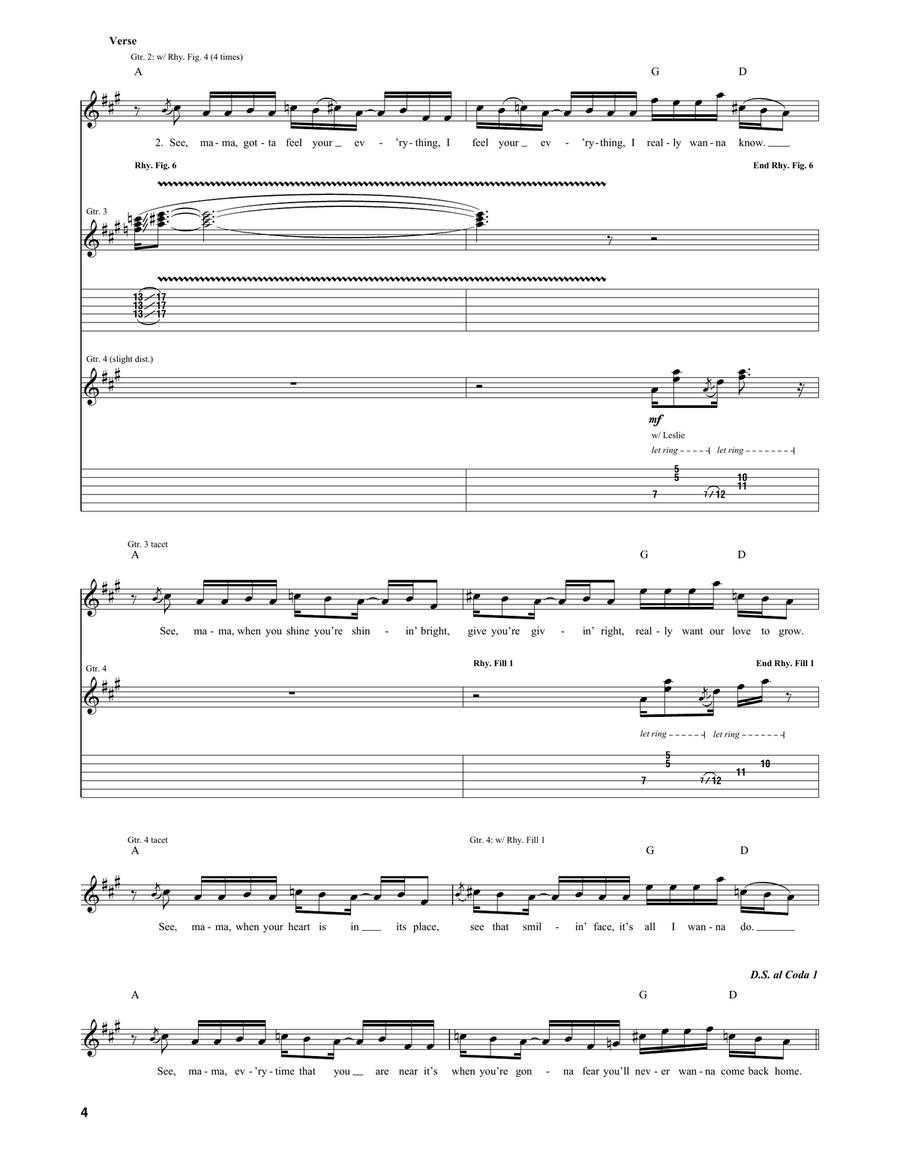 Safari Song Safari Song Guitar Tablature scores gallery preview page 4