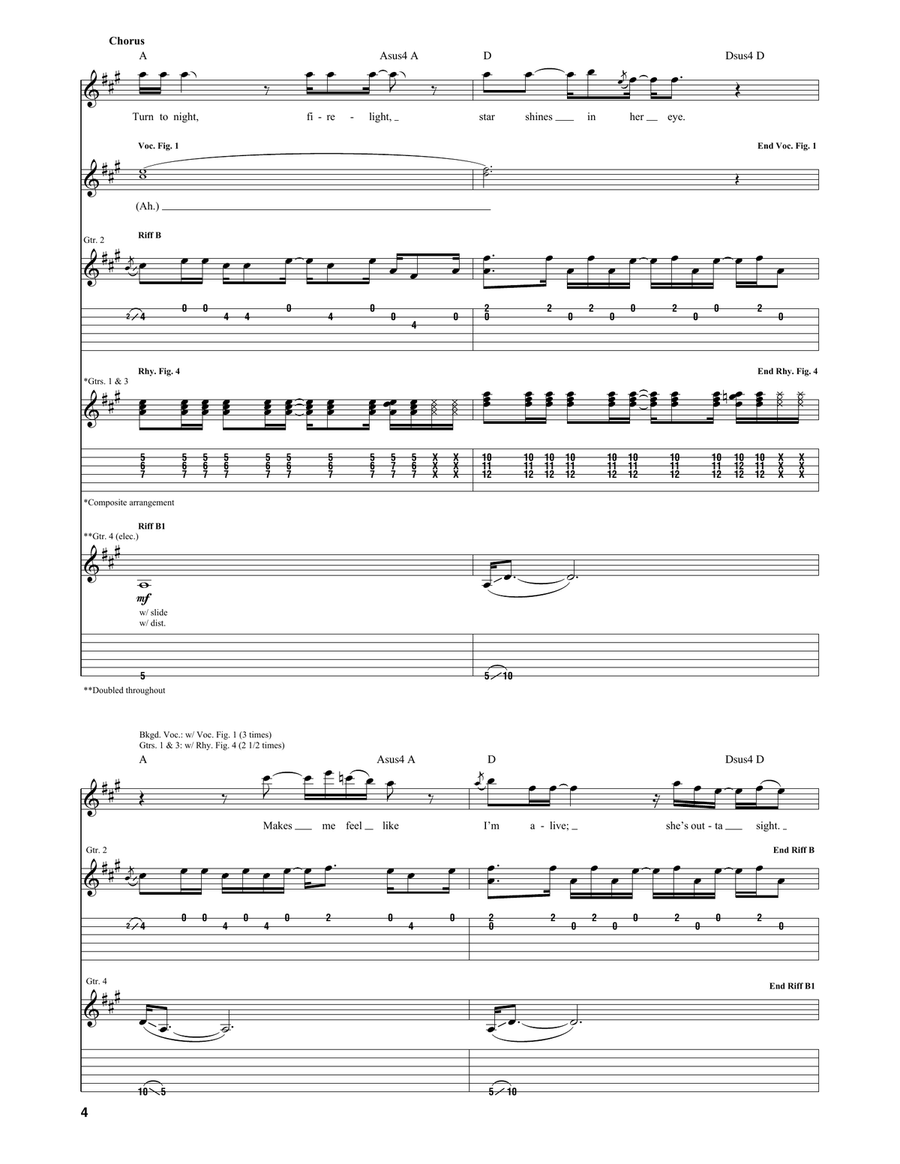 Flower Power Flower Power Guitar Tablature scores gallery preview page 4