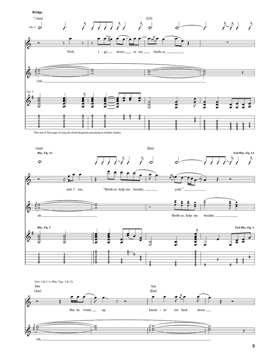 A Change Is Gonna Come A Change Is Gonna Come Guitar Tablature scores gallery preview page 5