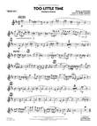Too Little Time (arr. Sammy Nestico) - Conductor Score (Full Score) - Tenor Sax 1