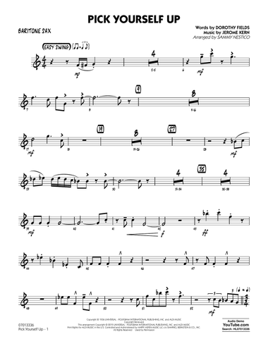 Pick Yourself Up (arr. Sammy Nestico) - Baritone Sax
