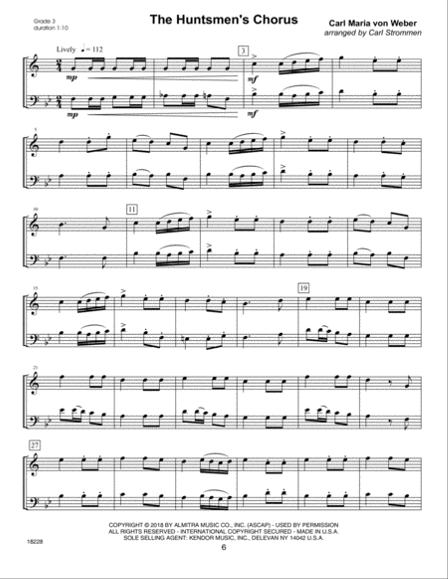 15 Melodious Duets Brass Duet scores gallery preview page 6